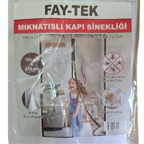 MIKNATISLI KAPI SİNEKLİĞİ 60x210 (2 li tül)